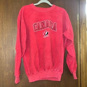 Vintage Canada hockey crew neck